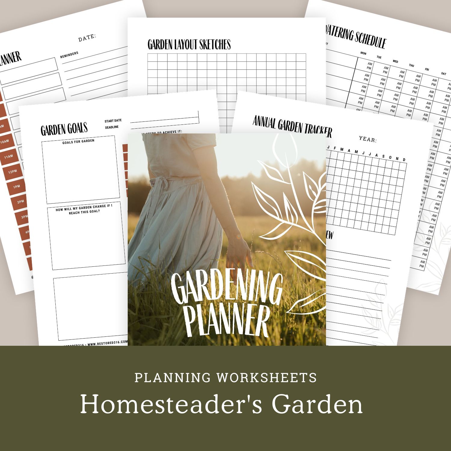 Homesteader’s Garden Planning Worksheets