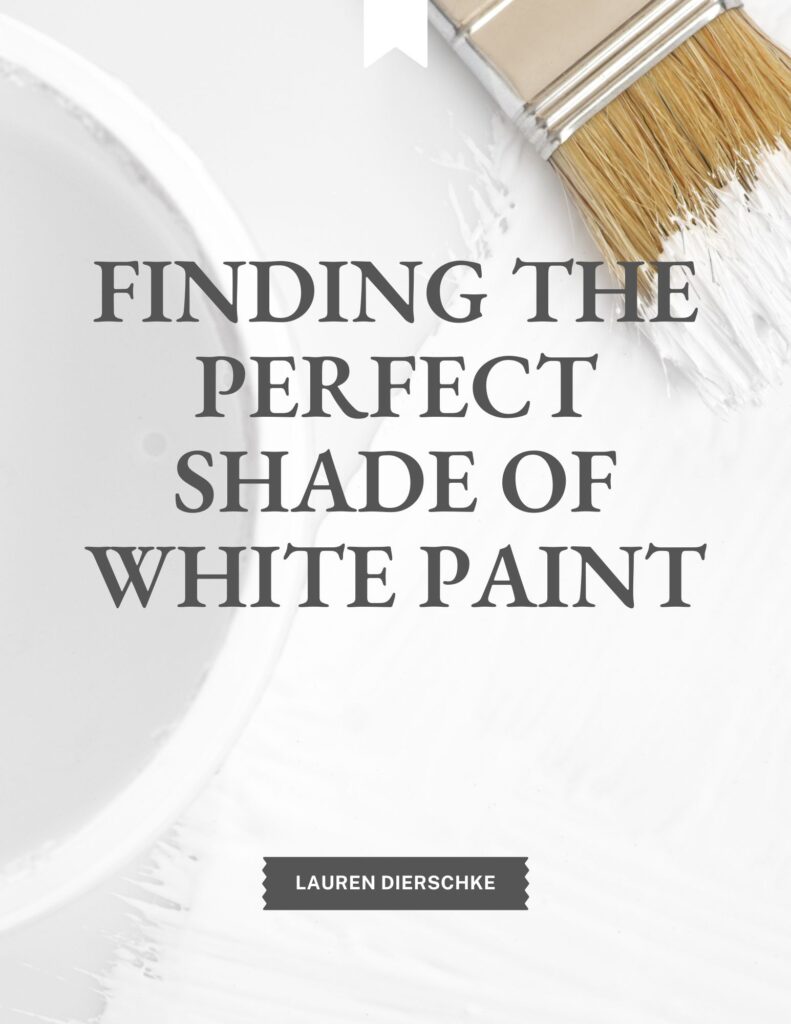 Finding the perfect shade of white paint Cover